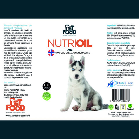 Olio di salmone Nutri-Oil cani
