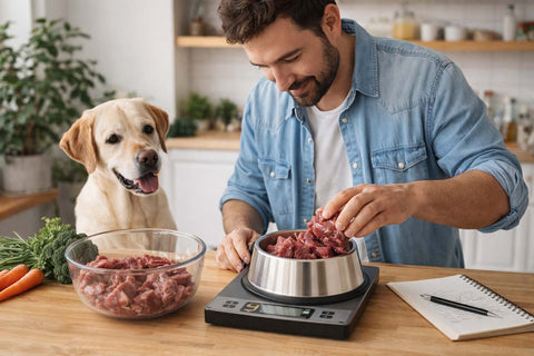 Carne cruda ai cani: come calcolare le dosi