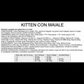 Informazioni nutrizionali su Capobranco Meal gatto, alimento completo per gatti fino a 12 mesi.