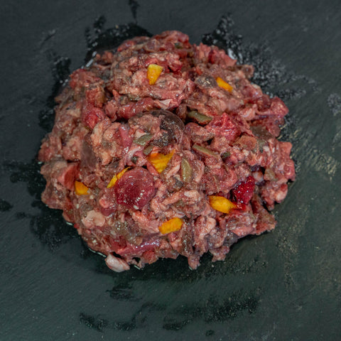 Dog burger con frutta fresca - Agnello e Manzo