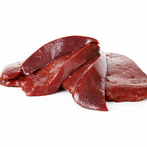 Fegato intero bovino fresco, ideale per una dieta sana e nutriente per cani seguendo il regime BARF.
