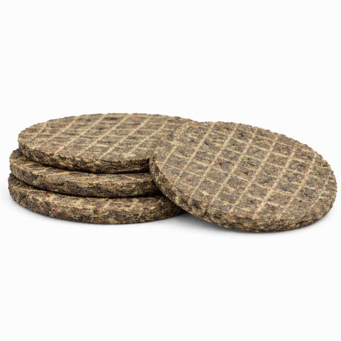 Medaglioni di trippa verde essiccati in formato rotondo, nutrimento naturale per il tuo cane.