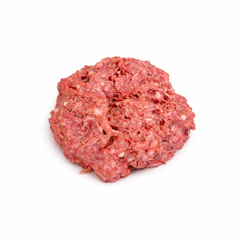 Pappa di manzo fresca per gatti, alimento monoproteico di alta qualità.