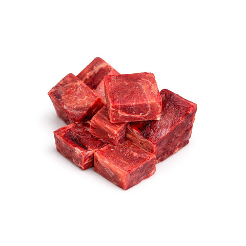 Polpa di cavallo a pezzettoni, cubetti di carne equina, nutriente e magra per cani, adatta per animali sensibili.