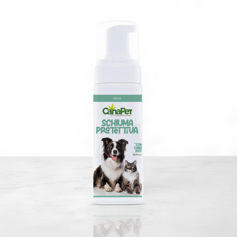 Schiuma protettiva con canapa, tea tree e aglio 50 ml