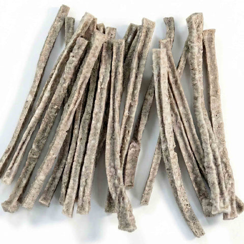 Snack essiccato Dental barf per animali, realizzato con componenti naturali e senza additivi.