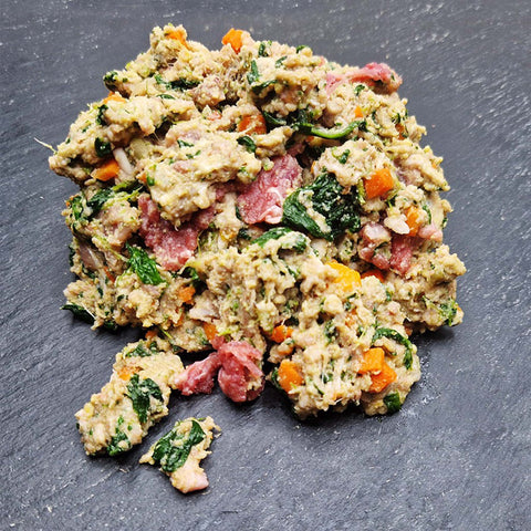 Dog Burger agnello e manzo con verdure BARF per cani