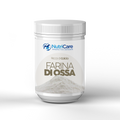 Contenitore di Farina di ossa NutriCare, integratore di calcio per la salute degli animali.