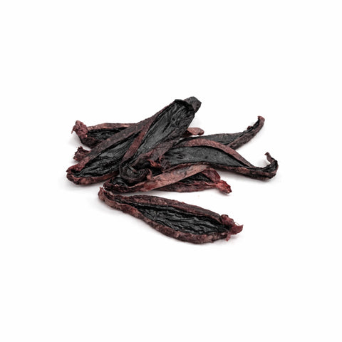 Filetto di milza bovina essiccato: snack naturale per cani e gatti con un aroma intenso.