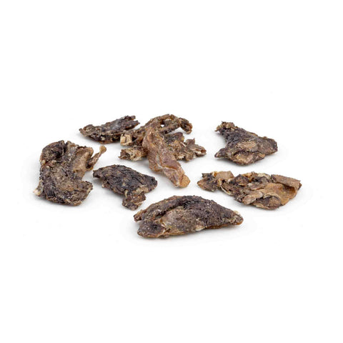 Trippa verde essiccata agnello, snack naturale per cani, pezzi essiccati dal gusto delizioso.